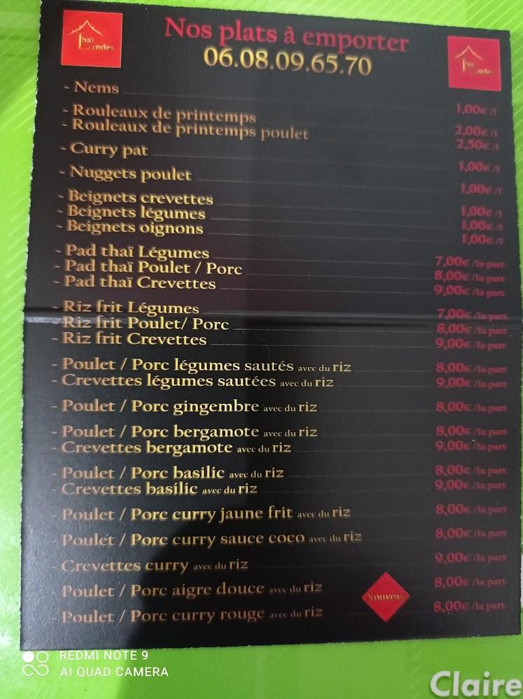 Thaï Landes - Menu Image 1