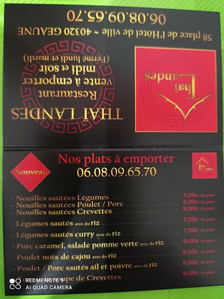 Thaï Landes - Menu Image 2